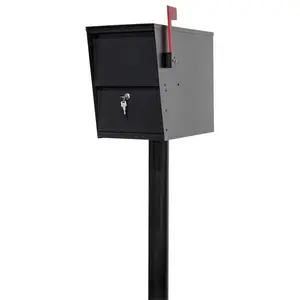 212 MAIN Locking Lettersentry Mailbox, Rust-Free Galvanized Steel Construction with 3 in. Dia. Mounting Post, Rust-Free Material