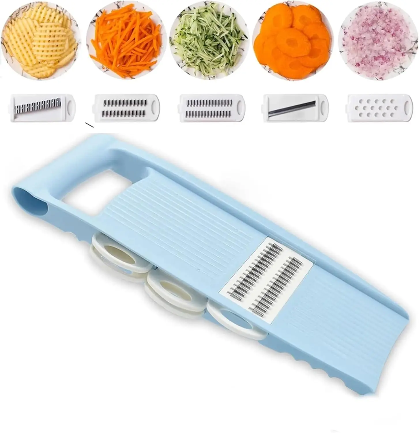 5 in 1 Vegetable Slicer, Multifunctional Manual Grater Cutter