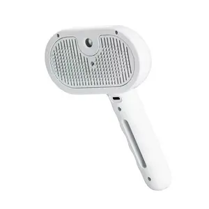 Steamy Dog Brush Electric Spray Cat Hair Brush 3 In1 Dog Steamer Brush for Massage Pet Grooming Removing Tangled and Loose Hair