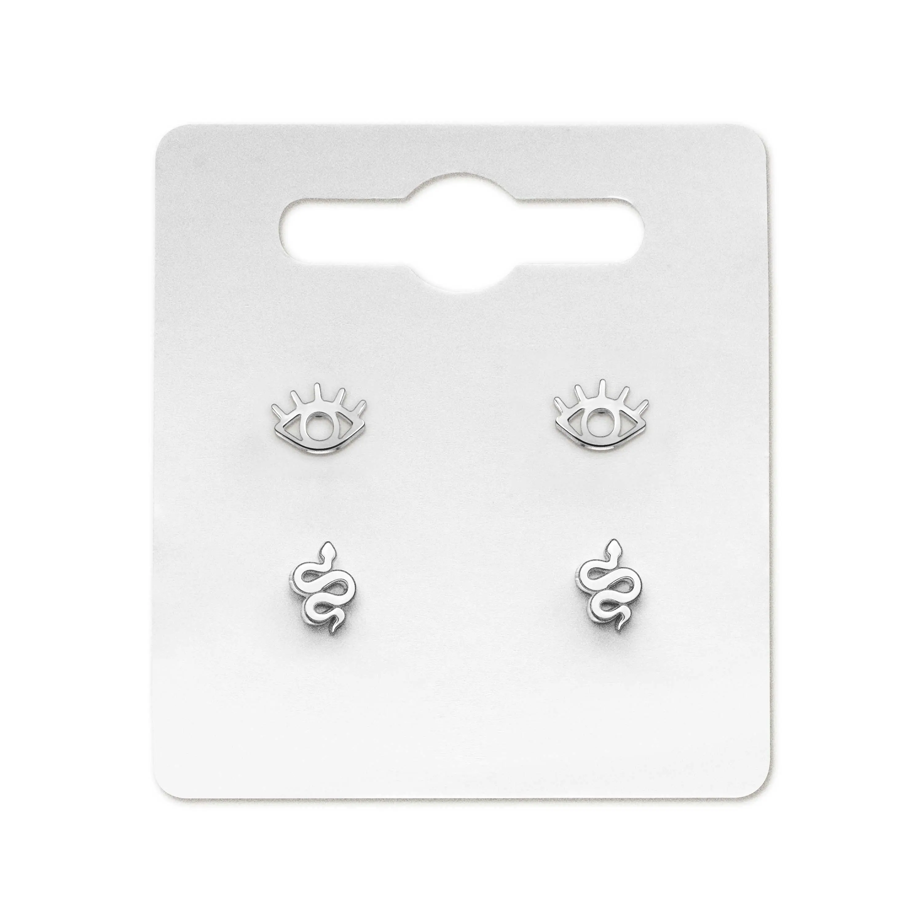 Alivia & Danny Exclusive Aura Stud Earrings Set in Silver or Gold - 2-Pack