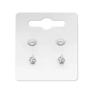 Alivia & Danny Exclusive Aura Stud Earrings Set in Silver or Gold
