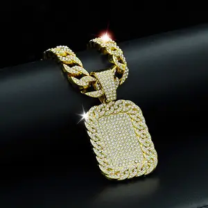 Fashionable Military Cuban Chain, Military Medal Pendant, Honor, Justice. A Perfect Gift for Any Man. Give Your Loved One, Family, Friends or Brother A Surprise