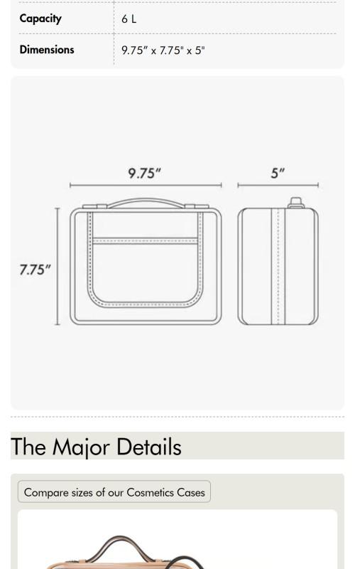 Medium Clear Cosmetics Case