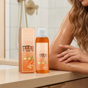 OceAura Carrot Brightening Body Wash, Gentle Cleansing for Smooth, Radiant & Soft Skin