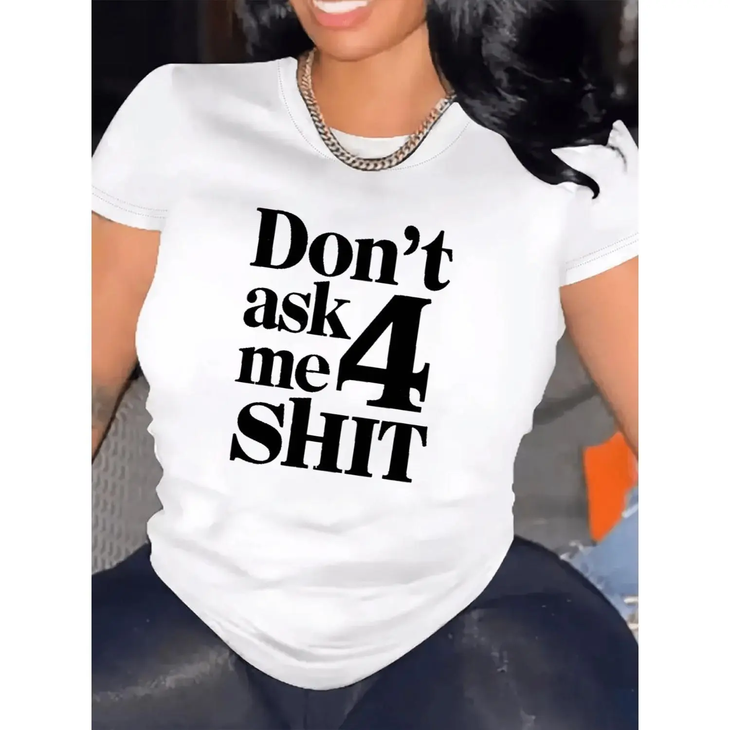 Women Casual Short Sleeve Tee 1 Pcs 100% Heavy Cotton - Comfortable Crew Neck, Soft Adorable Tees Tops