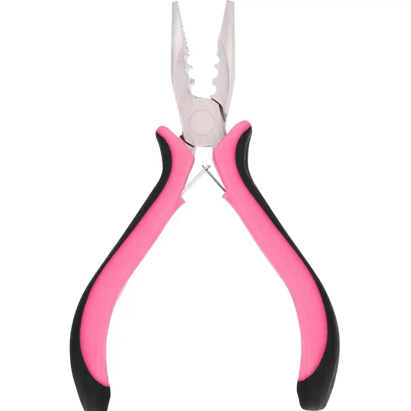 Hair Extension Clamp with 3 Holes Design, Durable Hair Clamps Easy to Open and Remove, Essential Hair Tool for Micro Nano Ring Extensions, Hair Extension Clip, Hair Extension Tools, Easy Operation, Precision