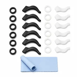 Eyeglasses Ear Grips 12 Pairs Anti Slip Silicone Glasses Hooks for Kids and Adults Sports Study Work