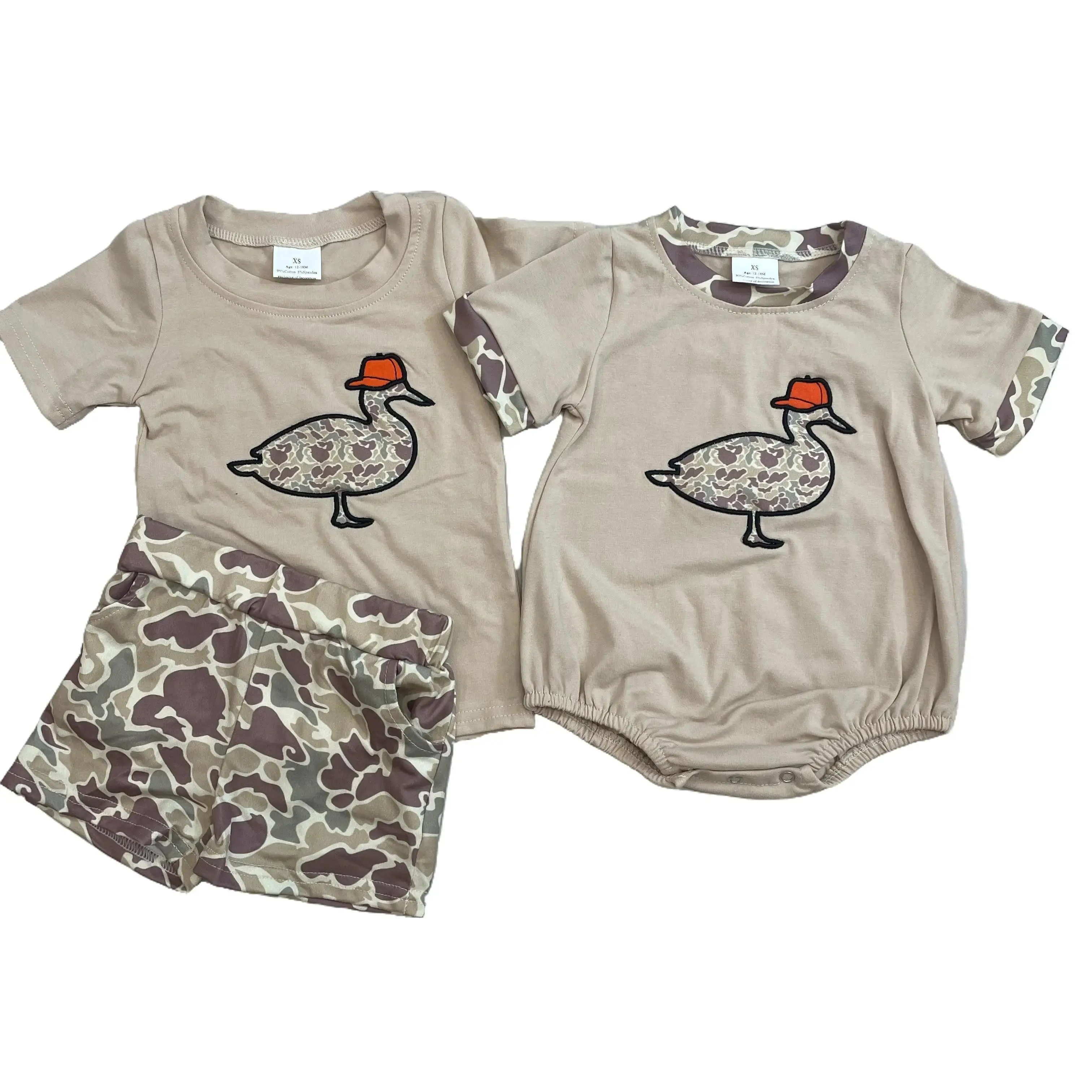 Toddler boy clothing Boy Camo outfit Summer Huning Clothes