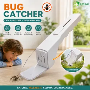 Bug Catcher,Contactless Humane Insect Catchers Release Tool,Quick-Release Spider Catchers Indoor Outdoor, Nature Exploration Tool