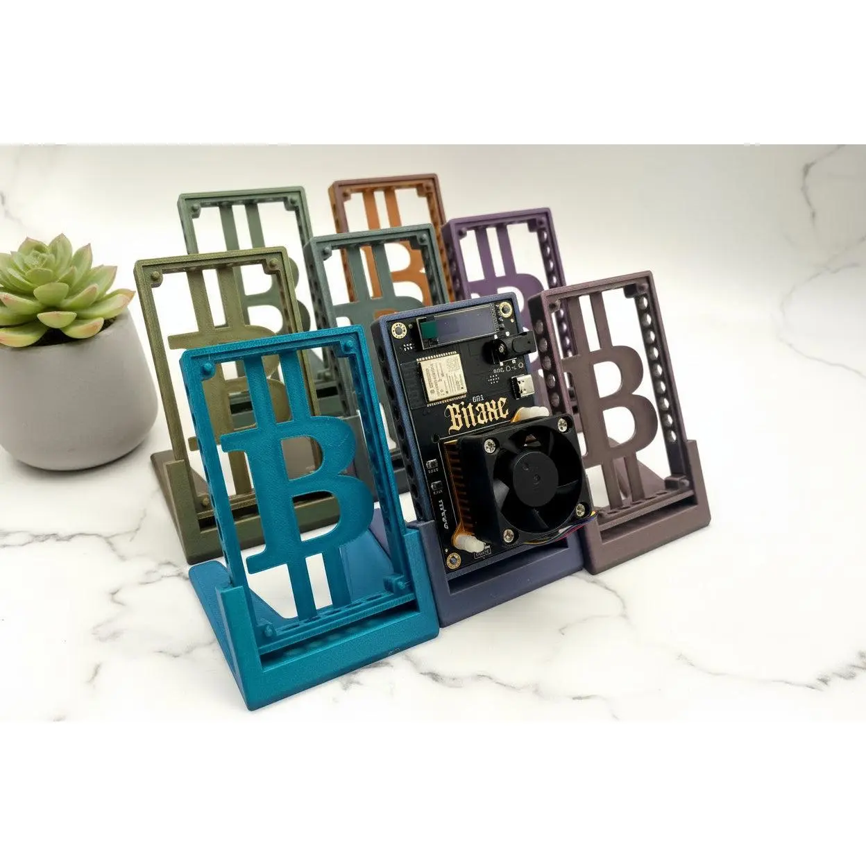 Bitaxe Gamma 601 Display Stand | 3D Printed Solo Bitcoin Miner Holder