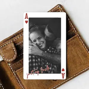 Personalized Metal Wallet Photo Card – Couple Card Design, Love Note Keepsake, Anniversary & Valentine Gift for Husband or Boyfriend