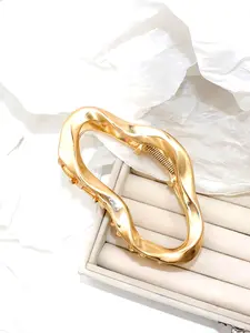 Women's Large Metal Cloud Hair Clip, Irregular Line Claw Clip, High-End Metal Hair Clip, Simple Hollow Design, All Seasons