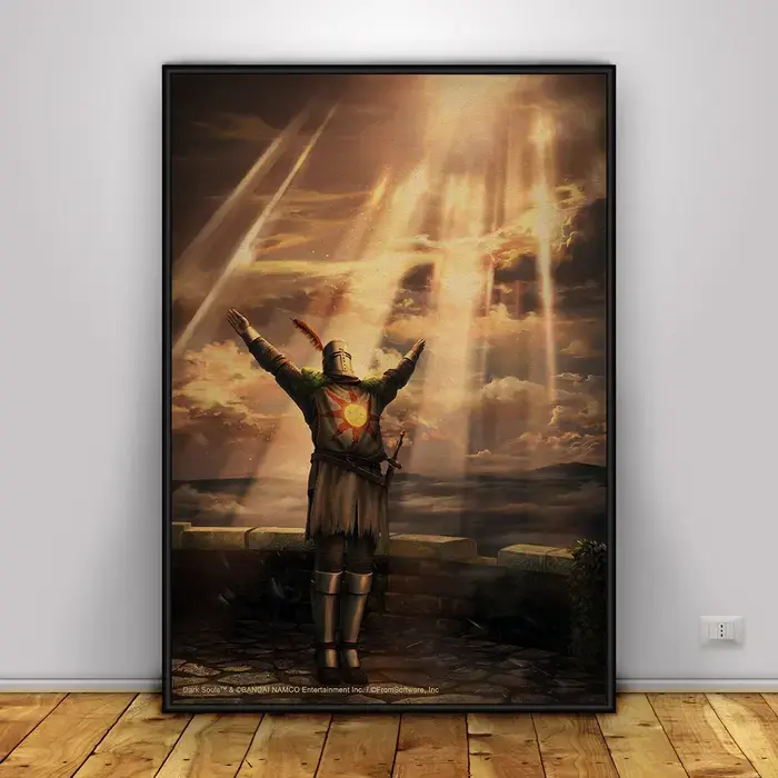 Dark Souls Game Poster Wall Art Wall Prints Home Decor Kraft Paper Print Gift Poster Game Poster, Art Decoration Gift Idea, Home & Office Room Decor UnNo Frame