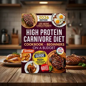 High Protein Carnivore Diet Cookbook for Beginners | Budget-Friendly Meat Recipes & 60-Day Meal Plan for Simple Healthy Eating
