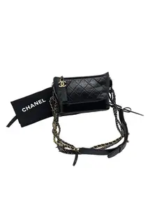 Pre-owned CHANEL Small Gabrielle Wanderlust Bag Two Tone Chain With Original Dust Bag/WJ06814211/4211