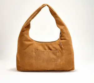 American Leather Co. Adina Large Suede Hobo