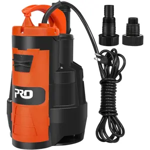 Sump Pump,  3500 GPH 1HP Submersible Clean/Dirty Water Pump with Build-in Float  for Pool, Pond, Garden, Flooded Cellar and Irrigation