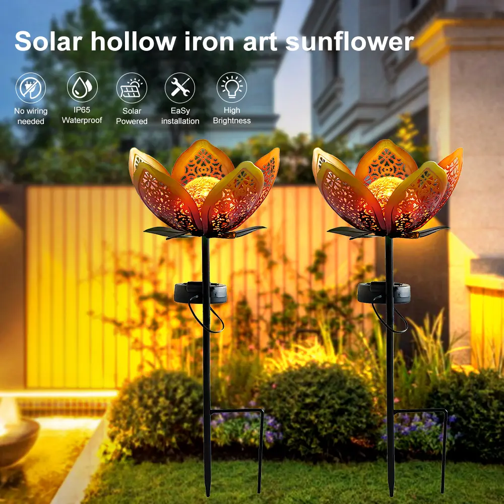 Solar Post Lights Waterproof Outdoor Garden Lighting Solar Garden Landscape Decorative Lights
