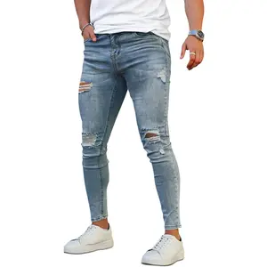 GINGTTO Men's Ripped Jeans Slim Fit Skinny Stretch Jeans Pants