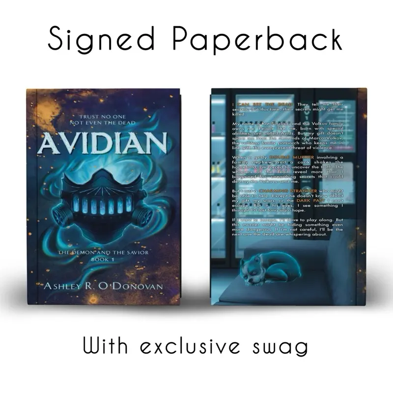 Signed Avidian Paperback with Exclusive Swag Signed Avidian Paperback with Exclusive Swag
