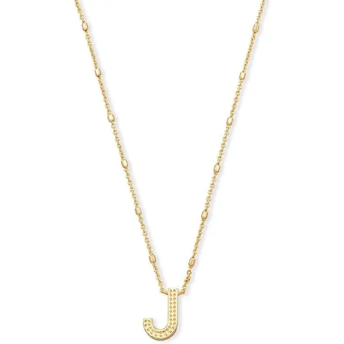 Kendra Scott Letter J Pendant Necklace Gold Metal 9608800283