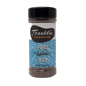 Franklin Barbecue Pork Spice Rub 6 Ounce Plastic Shaker