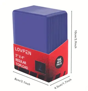 LOVFEN 3"x4" Regular Toploaders (25 Count)