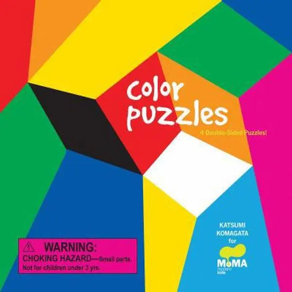 USED Book - MoMA Color Puzzles: 4 Double-Sided Puzzles by Komagata, Katsumi (Board book) - english