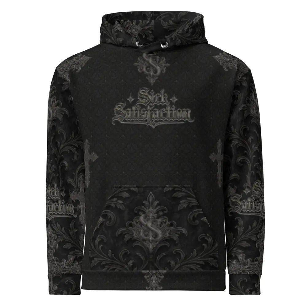Sick Satisfaction Gothic Cathedral Cross All-Over Print Unisex Hoodie