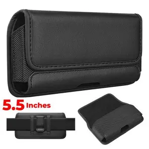 Universal Leather Easy Grip Phone Pouch 5.5 inch