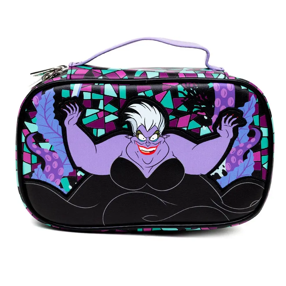 Women's Disney The Little Mermaid Ursula Stained Glass Crossbody Travel Bag for Makeup and Travel Cosmetics, Makeup Bags, Travel Cosmetic Bag