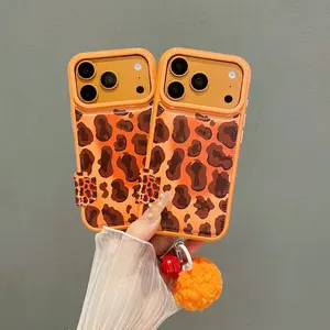 Style Leopard Print iPhone 17 Pro Max Leather Case, Anti-Drop Protection, New Apple 16, 15 Pro, 13, 14, 16 Pro Max Cover