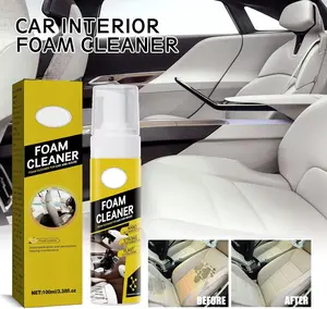 Multipurpose Foam Cleaner Spray - Lemon Scented All-Purpose Household Cleaners for Car, House, and Kitchen - 120ML - Fast and Safe Cleaning Solution
