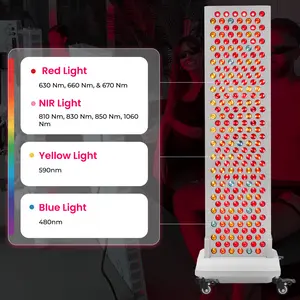 VITAL RED LIGHT Elite 2.0 Red Light Panel with 9 Optimized Wavelengths for Skin Rejuvenation & Deep Healing 660nm Red & 850nm NIR Light