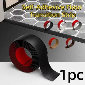 5cmx1meters Self-Adhesive Floor Transition Strip, Self-Adhesive Flooring Connectors, Flooring Solutions, Perfect for Home And Office Supplies, Made of Vinyl Material, Waterproof Floor