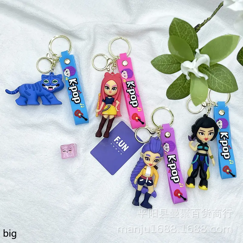 Cross-border kpop witch hunter girl group keychain doll pendant blind box Korean witch hunter group bag small pendant decoration Cross-border kpop witch hunter girl group keychain doll pendant blind box Korean witch hunter group bag small pendant decoration