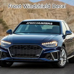 ramuel Front Windshield Decal Car Windshield Banner Strip Sports Racing Vinyl Sticker Compatible with Cars SUVs 51.2" x 7.9"(Speedhunters)