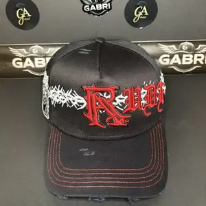 Crown Of Thorns Rude Awakening Cap with Red and White Embroidery Design