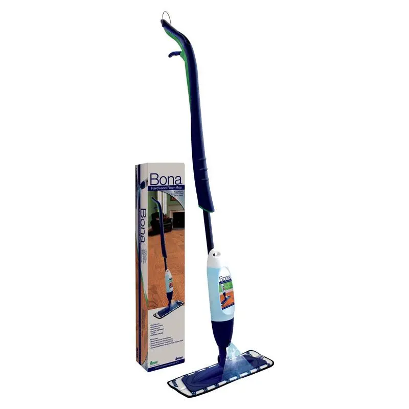 212 MAIN Bona 1462712 Hardwood Floor Mop Kit, Lightweight Indoor Cleaner with Refill Capsule & Spray Mist, Quick-Clean, Machine-Washable Mop
