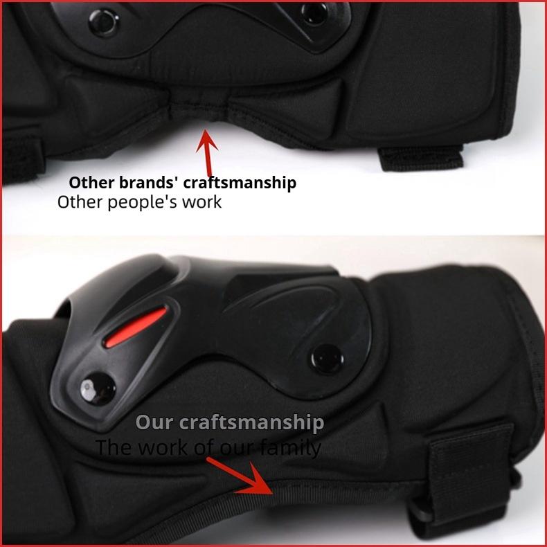 Motorcycle & Electric Vehicle Elbow + Knee Pads - Anti-Fall Protective Gear for Delivery Rides, Outdoor Sports