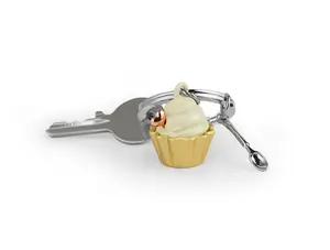 Metalmorphose 3D CUPCAKE WITH A SPOON KEYRING