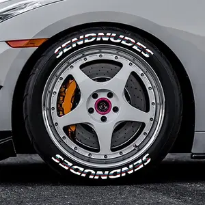 8-Piece Tire Stickers Set, Fits 4 Wheels, Universal Fit, Waterproof and Sun-Resistant, Durable and Long-Lasting, Car Accessories, Graphic Decal, Car Tire Decals