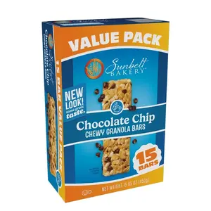 Sunbelt Bakery Chewy Granola Bars, Chocolate Chip, 15 count