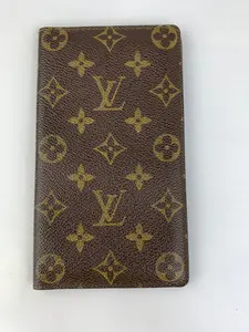 Pre-owned Louis Vuitton canvas Small Leather Goods Bifold Long Wallet/Passport Holder