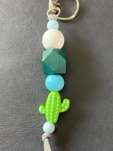 Cactus Themed Keychain