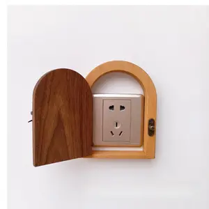 Natural Solid Wood Wall Plate Cover, Modern Minimalist Switch & Outlet Cover for Bedroom, Living Room & Farmhouse Home Decor