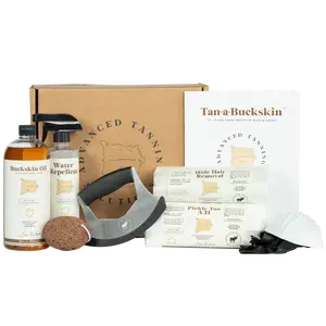 Tan-a-Buckskin All-Inclusive Deluxe Tanning Kit by Advanced Tanning Solutions