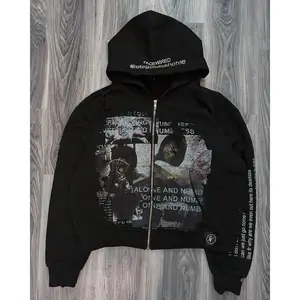 HarajukuCasualLetterZipOversizedHoodieGrungeStreetwearGothicSweatshirtHoodiesWomenTopsMenClothingGothY2kClothes