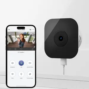 2K 3MP Window Camera,2.4GHz WiFi Indoor Cameras for Home Security with Person & Motion Detection,Full Color Night Vision,24/7 Recording,Easy & Quick Install