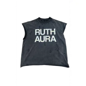 Ruth Maurie's Sleeveless Cut off Shirt